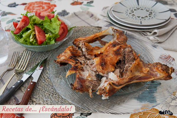 Como hacer lechazo al horno, el mas rico cordero lechal asado que vas a probar