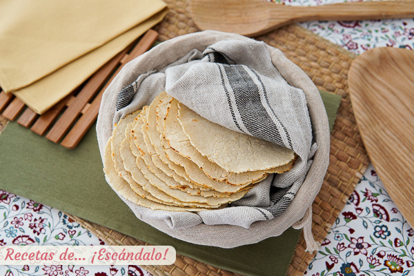Como hacer tortillas de maiz mexicanas para tacos, quesadillas
