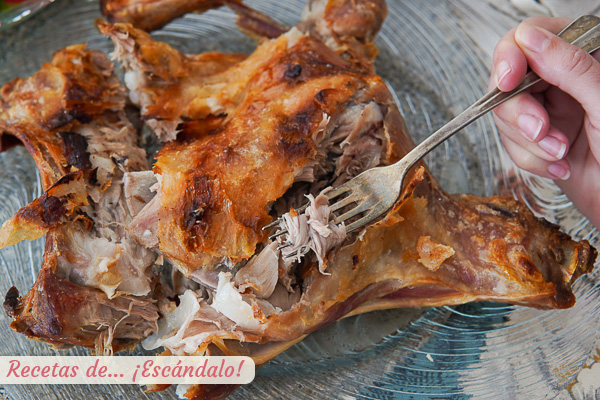 Receta de lechazo al horno, el mas rico cordero lechal asado que vas a probar