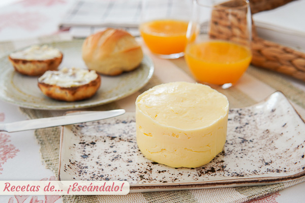 Receta de mantequilla casera facil y rapida, deliciosa