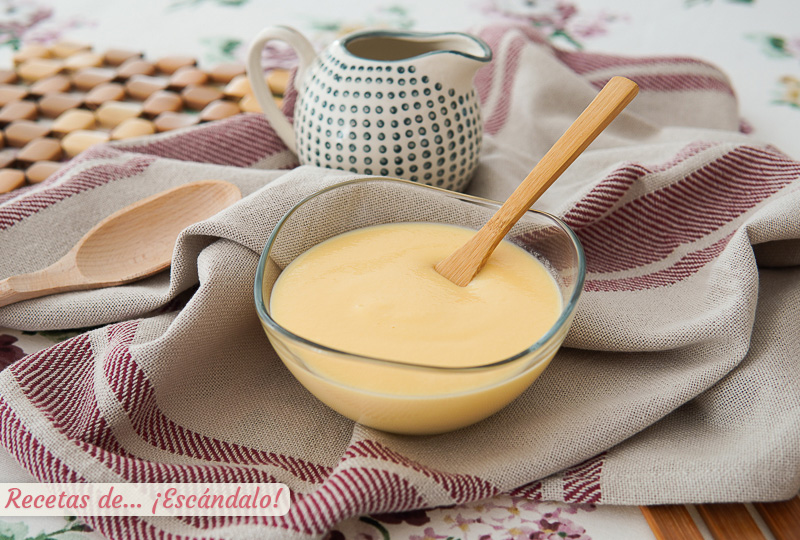 Crema inglesa casera y cremosa