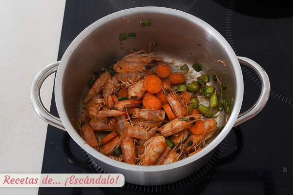 Ingredientes caldo marisco casero