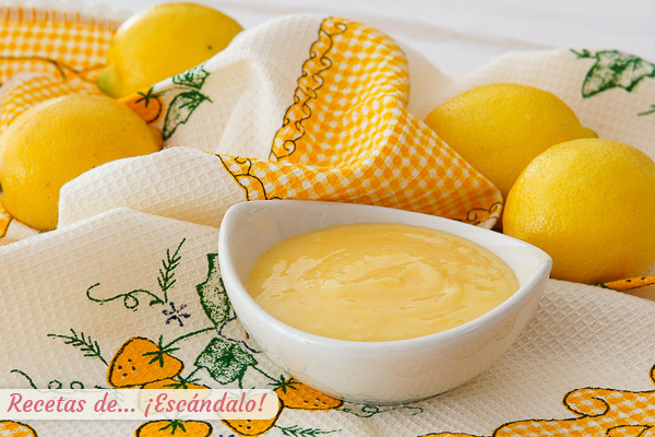 Receta de lemon curd o crema de limon casera tradicional inglesa