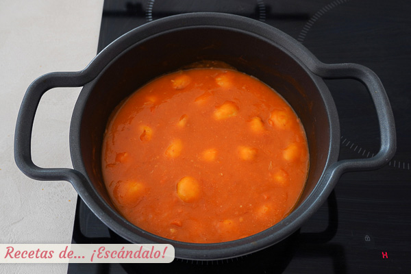 Albondigas caseras de pollo en salsa de verduras