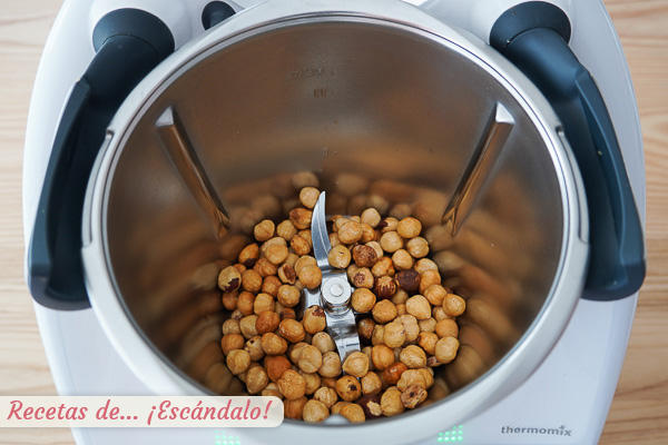 Avellanas tostadas nocilla nutella thermomix