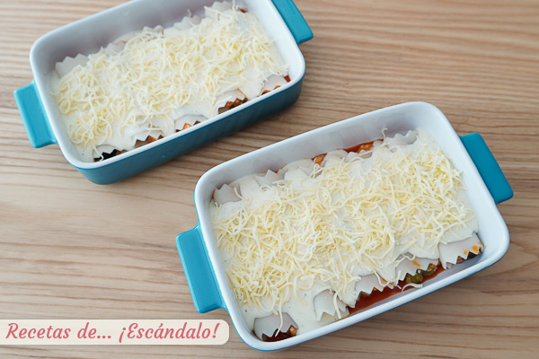 Canelones caseros rellenos de atun y tomate