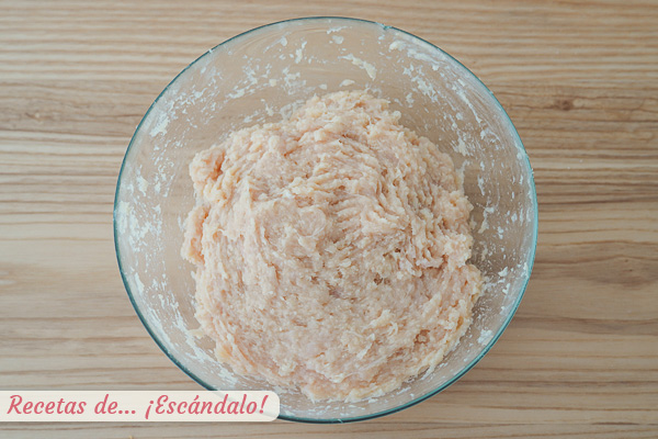 Masa albondigas de pollo caseras