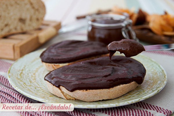 Receta de Nocilla o Nutella con Thermomix crema de cacao y avellanas