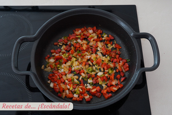 Verduras salteadas arroz chaufa