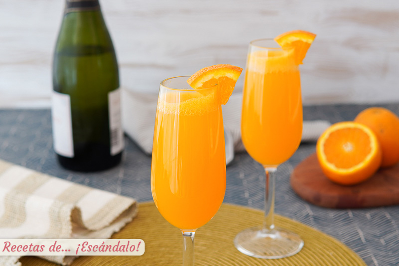 Coctel mimosa, ideal para el aperitivo o el brunch