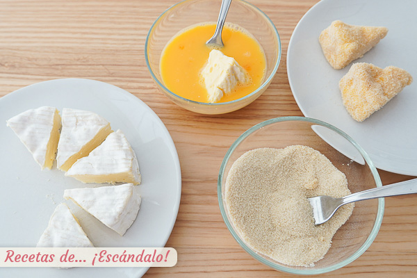 Como rebozar queso camembert