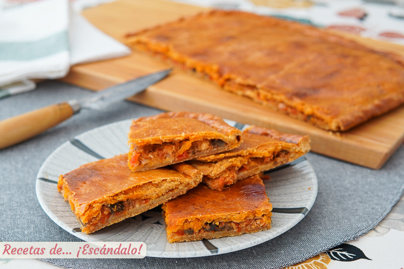 Empanada de atun con Thermomix, crujiente y muy sabrosa