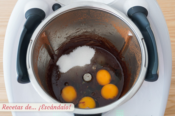 Ingredientes coulant volcan chocolate thermomix