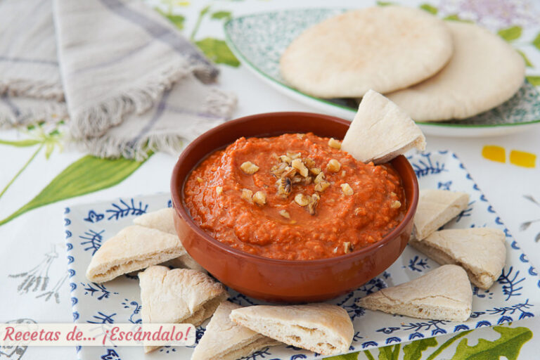 Muhammara, una crema de pimientos y nueces ideal para el aperitivo