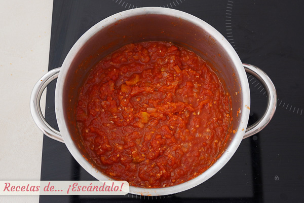 Salsa napolitana italiana casera