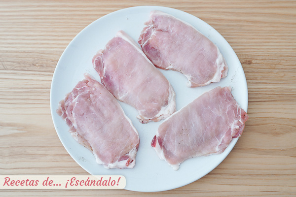 Libritos de lomo rellenos