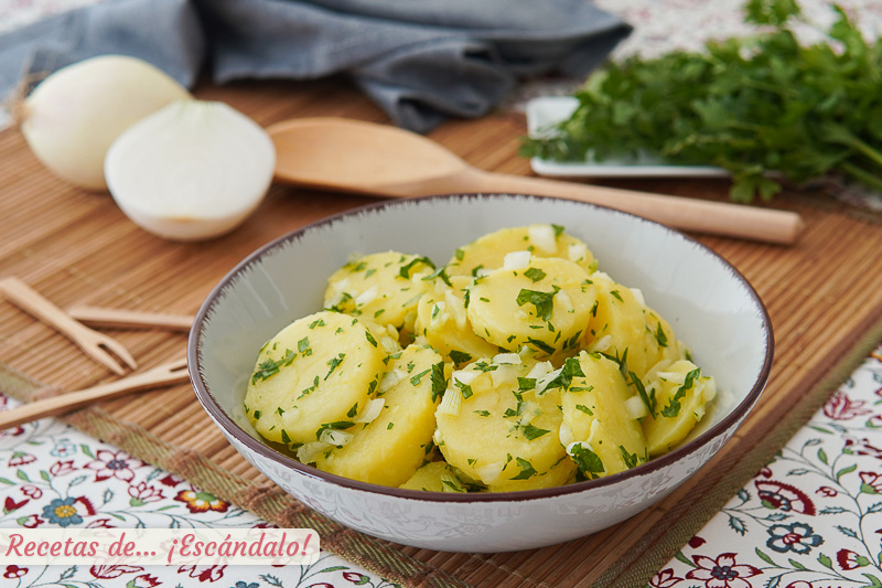 Papas alinas o patatas alinadas, sencillas y muy ricas