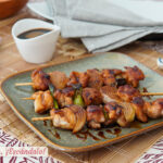 Yakitori de pollo con salsa teriyaki