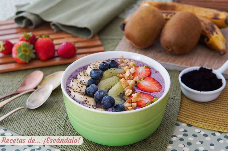 Acai bowl, ideal para el desayuno