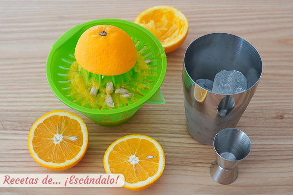 Zumo de naranja natural para coctel san francisco