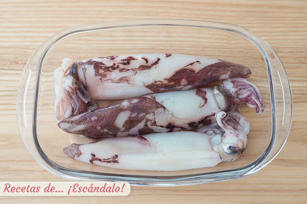 Calamares congelados o frescos