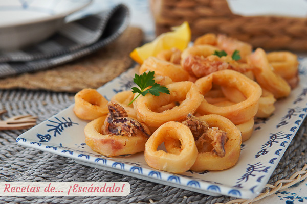 Receta de los calamares a la andaluza mas ricos
