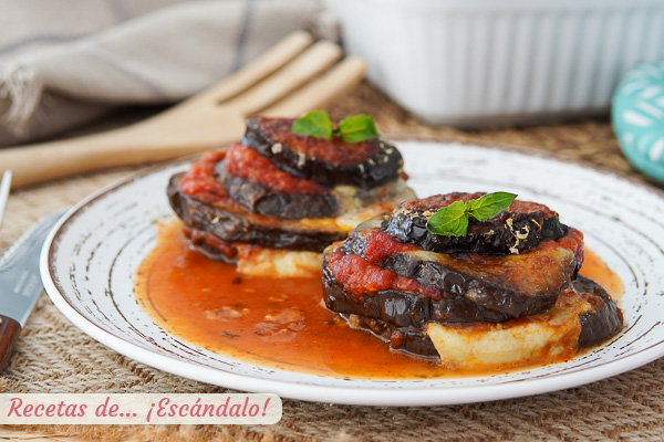 Receta de berenjenas a la parmesana o parmigiana con salsa de tomate casera