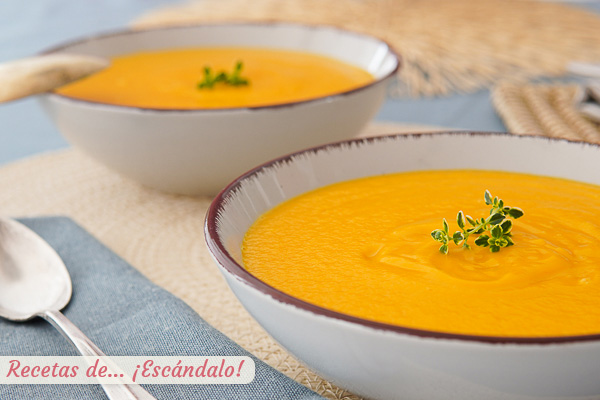 Receta de pure de calabaza con Thermomix, cremoso y rico