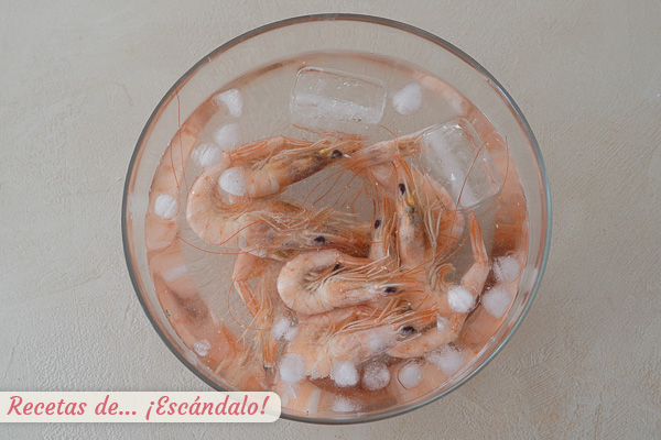 Cocer gambas caseras