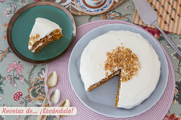 Como hacer tarta de zanahoria con Thermomix, la famosa carrot cake