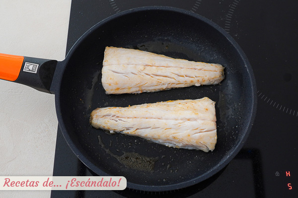 Lomos de merluza canelones