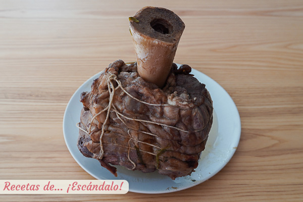 Receta de jarrete de ternera guisado