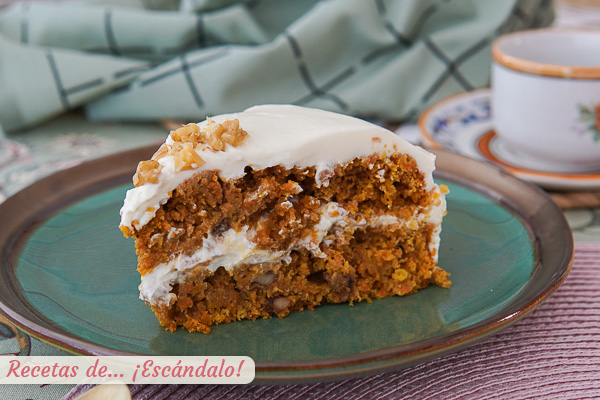 Receta de tarta de zanahoria con Thermomix, la famosa carrot cake