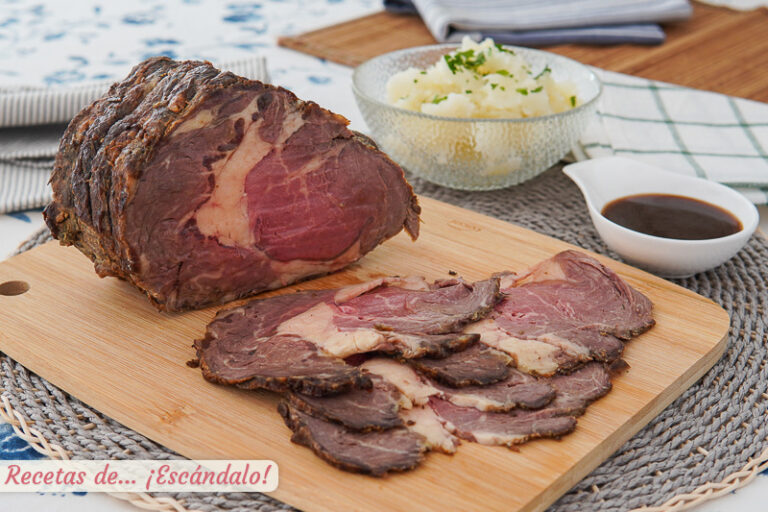 Rosbif o roastbeef al horno, un asado de ternera exquisito