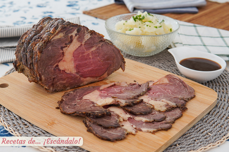 Rosbif o roastbeef al horno, un asado de ternera exquisito
