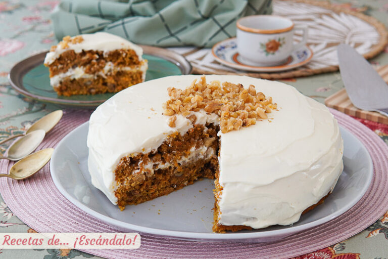 Tarta de zanahoria con Thermomix, la famosa carrot cake