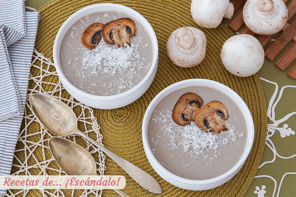 Como hacer crema de champinones con Thermomix, sabrosa y facil