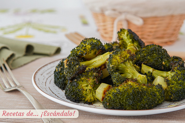 Receta de brocoli al horno con especias, facil y saludable