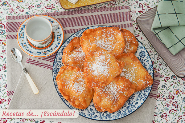 Como hacer orejas de carnaval tradicionales, un dulce crujiente y rico