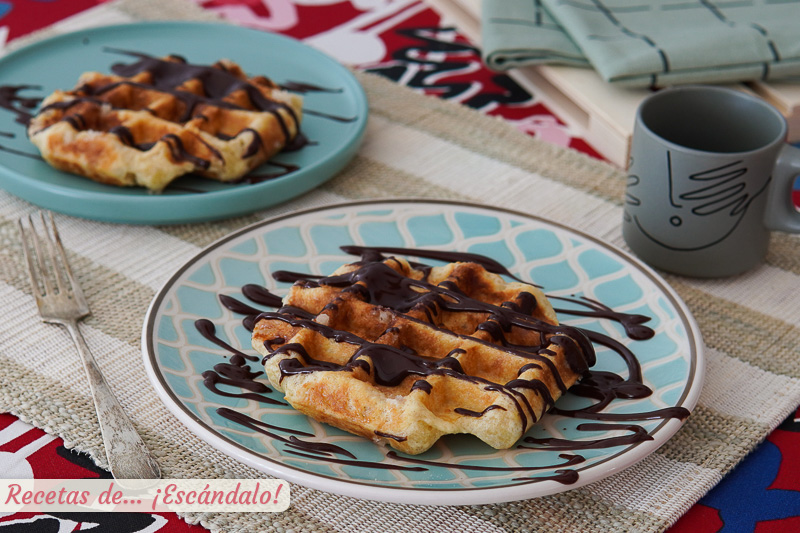 Gofres en Thermomix con masa casera, exquisitos