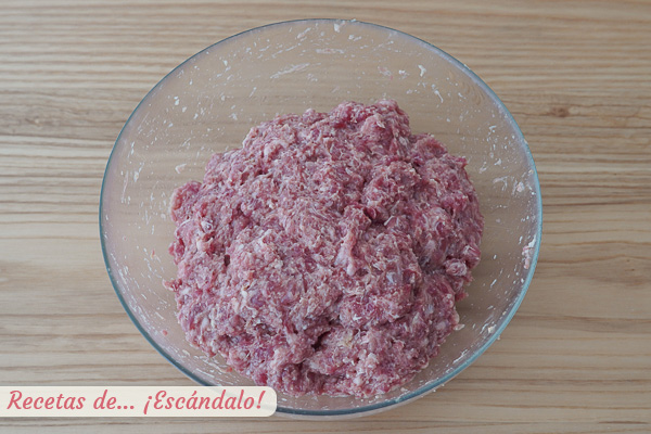 Masa albondigas de carne