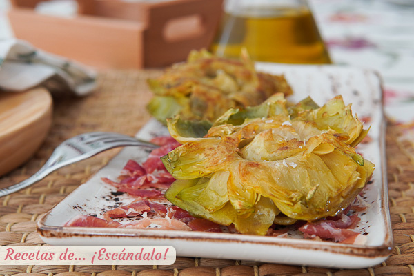 Receta de flores de alcachofa a la plancha, deliciosas