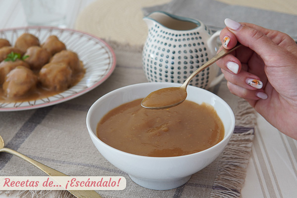 Receta de salsa espanola tradicional, una locura de sabor