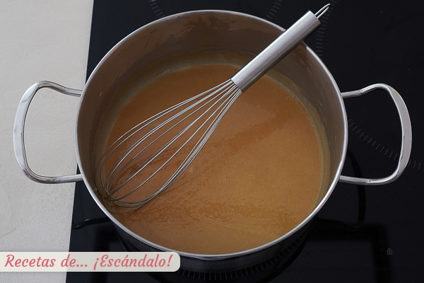 Roux mantequilla y harina salsa espanola
