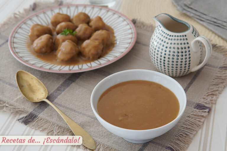 Receta de salsa española tradicional, una locura de sabor