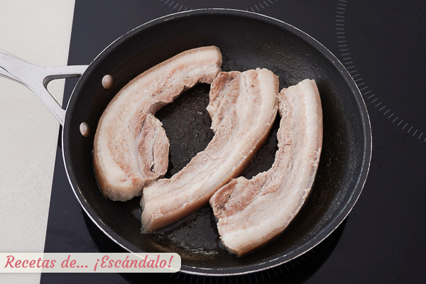 Chicharron panceta cocida