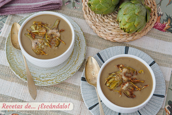 Como hacer crema de alcachofas casera, deliciosa y saludable
