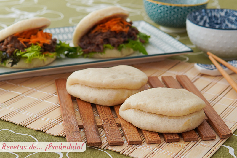 Pan bao casero al vapor, unos panecillos asiaticos deliciosos