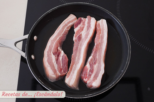 Panceta de cerdo chicharron