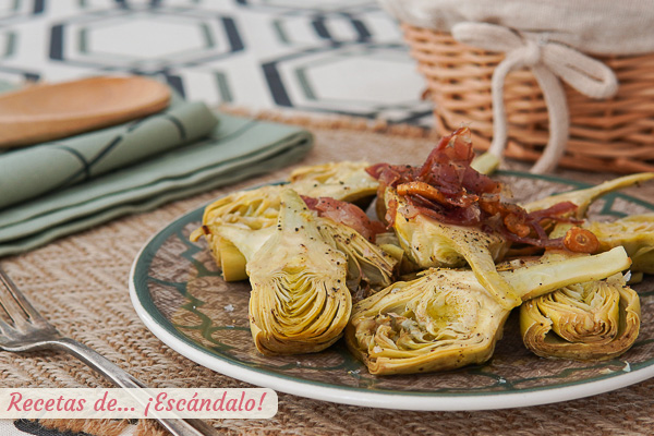 Receta de alcachofas en el microondas, quedan deliciosas